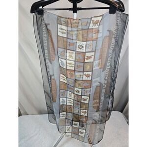 A-land Corp Noahs Ark Scarf From 1995 Animals Boat Biblical